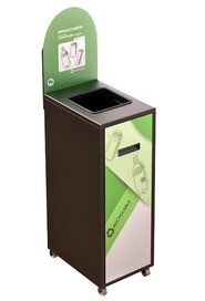 MULTIPLUS Station de recyclage avec couvercle 120L #NIMU120P5CONOI