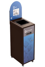 MULTIPLUS Recycling Station with Lid 120L #NIMU120P6PCBRU