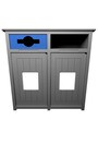 AURA Mixed Recycling Containers with Panel 64 Gal #BU211306000