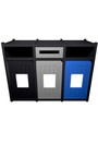 VISION 3-Stream Recycling Sorting Station 96 Gal #BU131812000