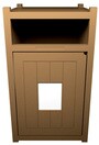 VISION Outdoor Waste Container with Panel 45 Gal #BU105295000
