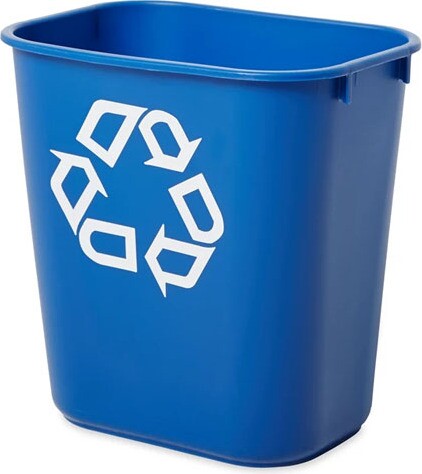Deskside Container with Recycling Logo #RB295673BLE