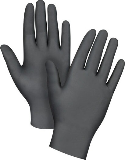 Black Nitrile Gloves 6 MiLS Powder Free #SE0DN10600L