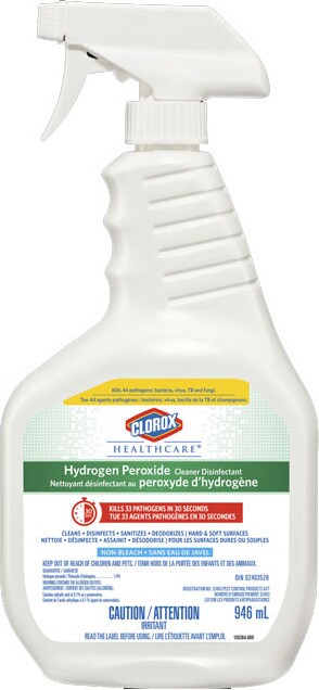 CLOROX Hydrogen Peroxide Cleaner Disinfectant Spray 30828 | #CL030828000 |  Montréal, Québec | Lalema inc.