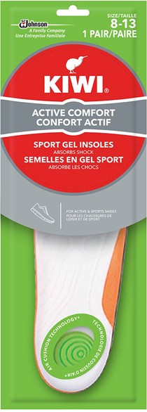 Semelles de sport avec gel Confort Actif KIWI 695189 | #SJ695189000 |  Montréal, Québec | Lalema inc.