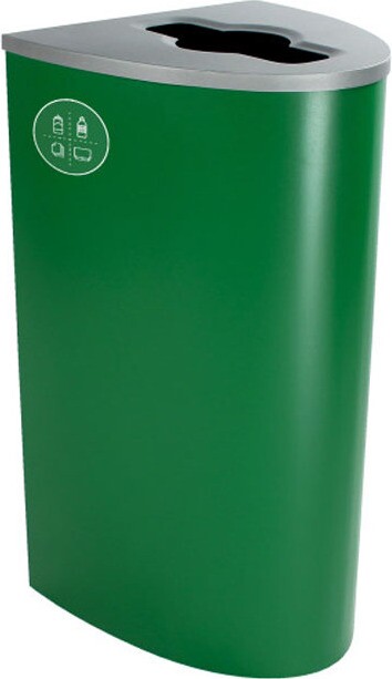 SPECTRUM ELLIPSE Mixed Recycling Container 22 Gal #BU101094000