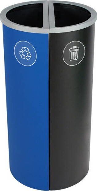 SPECTRUM Poubelle double pour le recyclage mixte Möbius 16 gal #BU101175000