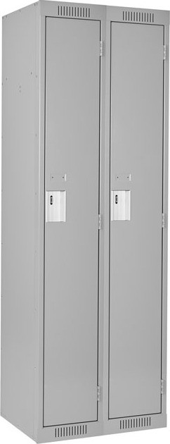 Bank of 2 Steel Clean-Line™ Lockers,  Assembled #TQ0FJ152000