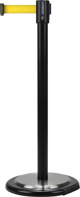 12' Free-Standing Barrier with Wheels, Black #TQSDN780000
