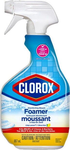 CLOROX Nettoyant désinfectant en mousse à base d'eau de javel JO227 |  #CL001397000 | Montréal, Québec | Lalema inc.