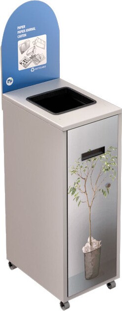 MULTIPLUS Recycling Station with Lid 120L #NIMU120P1PCBLA