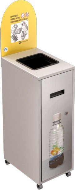 MULTIPLUS Recycling Station with Lid 120L #NIMU120P1PVMBLA