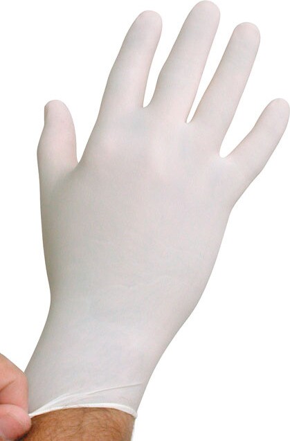 White Latex Gloves 5 Mils Powder Free #TQNJS652000