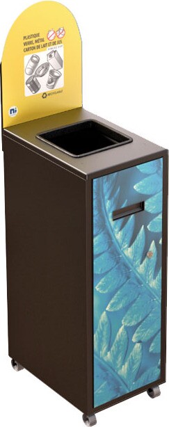 MULTIPLUS Recycling Station with Lid 120L #NIMU120P2PVMNOI