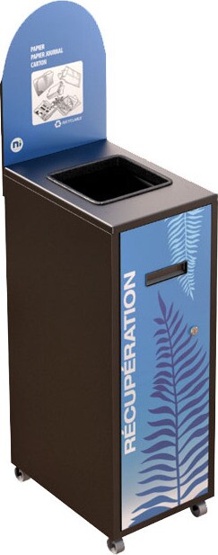 MULTIPLUS Recycling Station with Lid 120L #NIMU120P3PCNOI