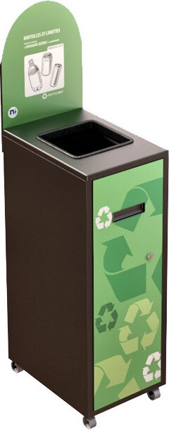MULTIPLUS Recycling Station with Lid 120L #NIMU120P4CONOI