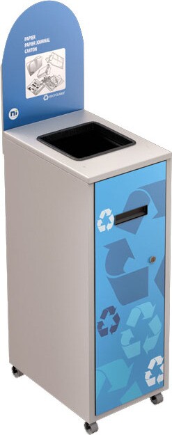 MULTIPLUS Recycling Station with Lid 120L #NIMU120P4MRBLA