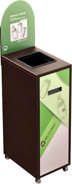 MULTIPLUS Recycling Station with Lid 120L #NIMU120P5COBRU