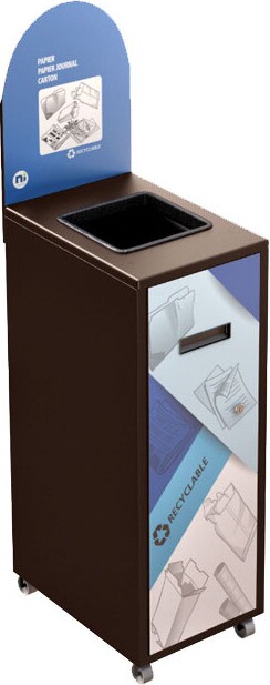 MULTIPLUS Recycling Station with Lid 120L #NIMU120P5PCBRU