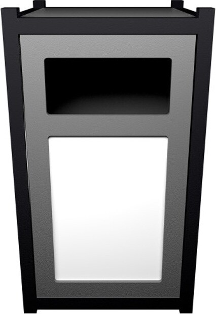 VISION Outdoor Waste Container with Panel 45 Gal #BU105294000